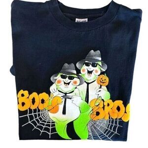 GUC Unisex Halloween Black Short Sleeve Tee Shirt - Boos Bros. - Size Large